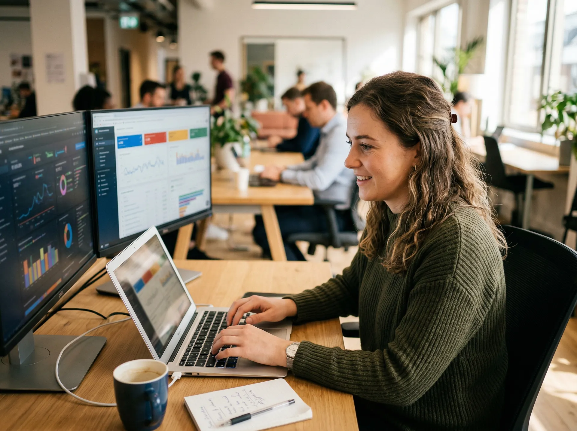 Performance Marketer analysiert Kampagnendaten